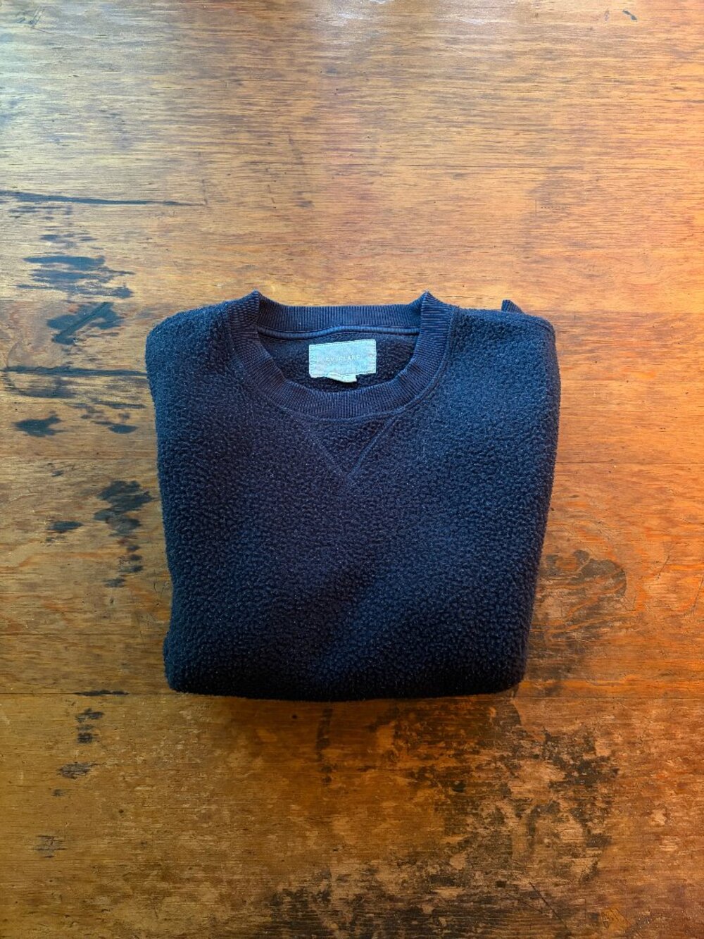 Men's Navy Everlane Textured Sweater (Medium)